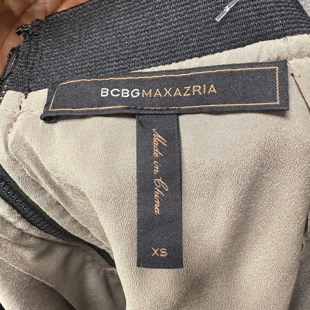 Bcbgmaxazria Sequin Leaf Pattern Lace Pencil Skir… - image 5